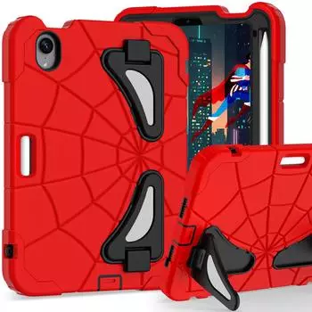 Для iPad mini 7 2024 A17 Pro Чехол A2993/A2995/A2996 8,3-дюймовый чехол для планшета Силикон + ПК Для iPad mini 6 A2567/A2568/A2569 паук iPad mini 7(A17 Pro)