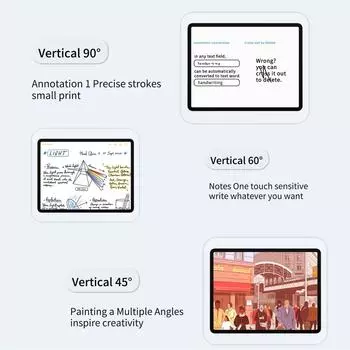 Для Ipad Stylus Pencil 10-го поколения, прозрачный, с длительным сроком службы батареи, совместимый с 20182023 белый
