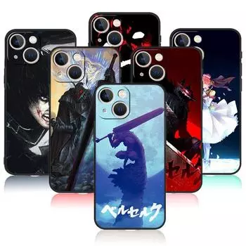 Для iPhone 11 X XS 8 Plus 12 XR 14 13 Pro Max 7 6S SE 5 SE2 5S 6 SE2022 Сумка Berserk Guts Anime Capinha Funda iPhone 14