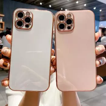 Для Iphone 13 чехол для телефона с гальваническим покрытием для Iphone 14 11 12 Pro Max Xs X Xr 12 13pro 14plus противоударный бампер задняя крышка For iPhone 14