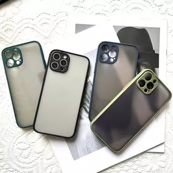 Для iPhone 13 Pro Max противоударный бампер прозрачный чехол для телефона iPhone 12 11 Pro Max XR X XS 7 8 Plus мягкий силиконовый матовый жесткий чехол iphone 11Promax