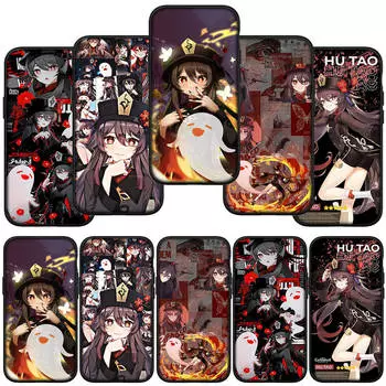 для iPhone 15 14 Xiaomi Redmi Note 13 12 11 Pro Max X 8 7 XR Samsung Galaxy A15 S24 S23 A05 Huawei OPPO A17 Genshin HuTao Impact Hu Tao чехол для телефона