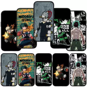 для iPhone 15 14 Xiaomi Redmi Note 13 12 11 Pro Max X 8 7 XR Samsung Galaxy A24 A15 S24 S23 Huawei OPPO A38 Midoriya Izuku My Hero Academia чехол для телефона