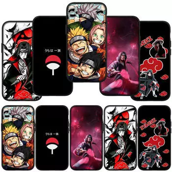 для iPhone 15 14 Xiaomi Redmi Note 13 12 11 Pro Max X 8 7 XR Samsung Galaxy A15 S24 S23 A05 Huawei OPPO A17 Саске Акацуки Итачи Учиха чехол для телефона for OPPO A94 5G A95 5G аэро