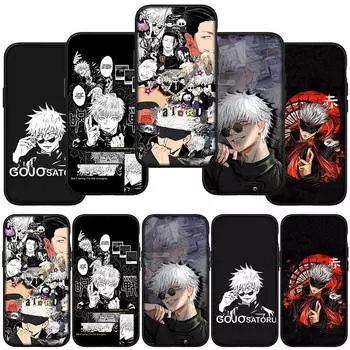 для iPhone 15 14 Xiaomi Redmi Note 13 12 11 Pro Max X 8 XR Samsung Galaxy A24 A15 S24 S23 Huawei OPPO A38 Gojo Satoru Jujutsu аниме Kaisen чехол для телефона for Huawei P20 Pro олений
