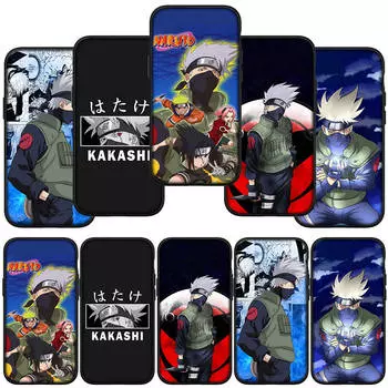 для iPhone 15 14 Xiaomi Redmi Note 13 12 11 Pro Max X 8 7 XR Samsung Galaxy A15 S24 S23 A05 Huawei OPPO A17 A16 A38 чехол для телефона с японским аниме Какаши