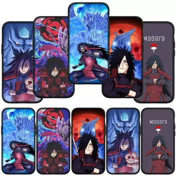 для iPhone 15 14 Xiaomi Redmi Note 13 12 11 Pro Max X 8 7 XR Samsung Galaxy A15 S24 S23 A05 Huawei OPPO A17 A16 чехол для телефона с японским аниме Мадара Учиха