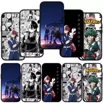 для iPhone 15 14 Xiaomi Redmi Note 13 12 11 Pro Max X 8 7 XR Samsung Galaxy A15 A05 S24 S23 Huawei OPPO A38 Чехол My Hero Academia Bnha Todoroki Shoto