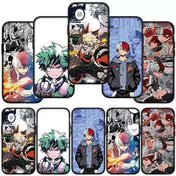 для iPhone 15 14 Xiaomi Redmi Note 13 12 11 Pro Max X 8 7 XR Samsung Galaxy A24 A15 S24 S23 Huawei OPPO A38 Todoroki Shoto My Hero Academia чехол для телефона