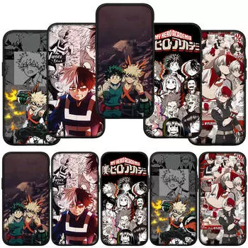для iPhone 15 14 Xiaomi Redmi Note 13 12 11 Pro X 8 XR Samsung Galaxy A15 S24 S23 Huawei OPPO A38 Чехол Todoroki Shoto My Hero Academia Midoriya Izuku