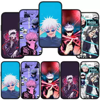 для iPhone 15 14 Xiaomi Redmi Note 13 12 11 Pro Max X 8 XR Samsung Galaxy A34 A15 S24 S23 Huawei OPPO A54 аниме дзюдзюцу Годзё Сатору Кайсен телефон чехол for OPPO A53S 5G ceil