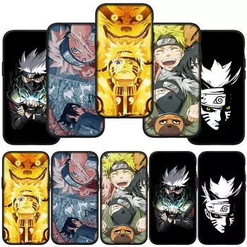 для iPhone 15 14 Xiaomi Redmi Note 13 12 11 Pro Max X 8 7 XR Samsung Galaxy A15 S24 S23 A05 Huawei OPPO A17 аниме Учиха Саске Какаши чехол для телефона for Samsung Galaxy S24 болюс