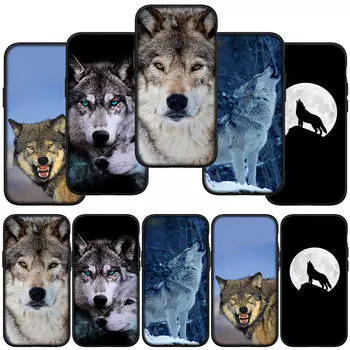 для iPhone 15 14 Xiaomi Redmi Note 13 12 11 Pro Max X 8 7 XR Samsung Galaxy A15 S24 S23 A05 Huawei P30 OPPO A17 A38 A58 чехол для телефона Stalking Wild Wolf for OPPO A17K аэро