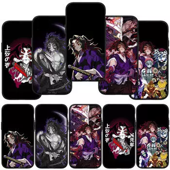 для iPhone 15 14 Xiaomi Redmi Note 13 12 11 Pro Max X 8 7 XR Samsung Galaxy A34 A15 S24 S23 Huawei OPPO A54 аниме Demon Slayer Kokushibo чехол для телефона for Redmi Note 12 Pro 4G аэро