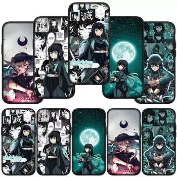 для iPhone 15 14 Xiaomi Redmi Note 13 12 11 Pro Max X 8 7 XR 9 Samsung Galaxy A24 A15 S24 S23 Huawei OPPO A38 Demon Slayer Muichiro Tokito чехол для телефона for Redmi Note 8 аэро