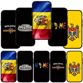 для iPhone 15 14 Xiaomi Redmi Note 13 12 11 Pro Max X 8 7 XR Samsung Galaxy A15 S24 S23 A05 Huawei OPPO A17 Чехол для телефона с флагом Республики Молдова for iPhone 13 Pro Max аэро