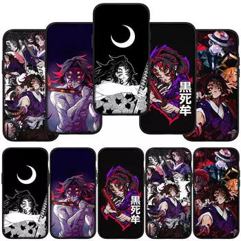 для iPhone 15 14 Xiaomi Redmi Note 13 12 11 Pro Max X 8 7 XR Samsung Galaxy A24 A15 A05 S24 S23 Huawei OPPO A38 Kokushibo Demon Slayer чехол для телефона for Redmi 12C аэро