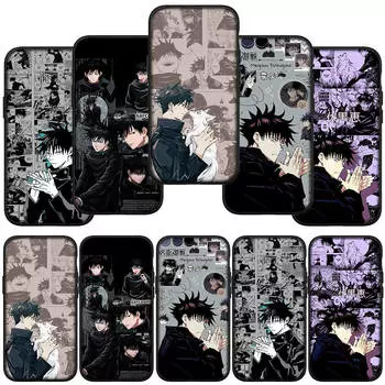 для iPhone 15 14 Xiaomi Redmi Note 13 12 11 Pro Max X 8 7 XR Samsung Galaxy A24 A15 S24 S23 Huawei OPPO A38 Jujutsu Fushiguro Megumi Kaisen аниме-чехол