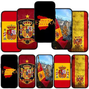 для iPhone 15 14 Xiaomi Redmi Note 13 12 11 10 Pro Max X 8 XR Samsung Galaxy S24 S23 A15 13C S20 S22 12C S10 Huawei OPPO чехол для телефона с флагом Испании for Samsung Galaxy Note 10 Lite болюс
