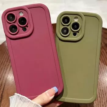 Для iPhone 15 Pro Max 14 Pro 13 12 11 противоударный ТПУ с рисунком сердца любви однотонный чехол для телефона простой защитный чехол для объектива iPhone 15 красный