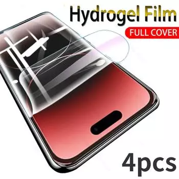 Для iPhone 15 Pro Max гидрогелевая пленка 1-3 шт. Защитная пленка для экрана не стекло iPhone15 Plus iPhone15Pro Ifone 15Pro 15Promax 15Plus 2023 iphone 11 чистый