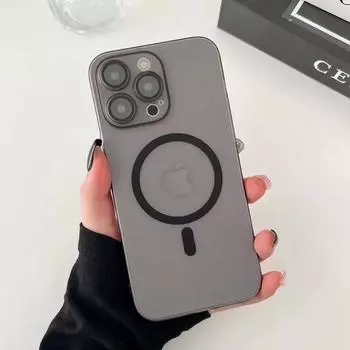 Для iPhone 16 Pro Max полупрозрачный тонкий матовый магнитный чехол Magsafe для iPhone 15 14 Plus 13 12 11 Pro Max беспроводная зарядка матовый чехол For iPhone 15 Pro Max белый