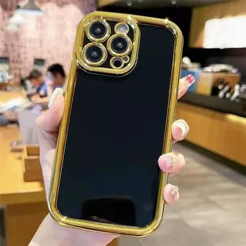 Для iPhone 15 Pro Max Роскошный гальванический чехол из ТПУ для телефона iPhone 14 13 12 11 Pro Max X XS XR XS Max 8 7 Plus противоударный чехол iPhone 7 белый