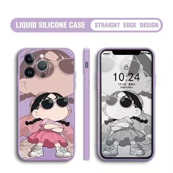 Для iPhone 16 15 14 13 12 Pro Max 13 12 Mini 14 15 16 Plus SE 2020 SE 2022 мягкий силиконовый чехол для защиты линз с милым рисунком для девочек iPhone 12 Mini светло-зеленый