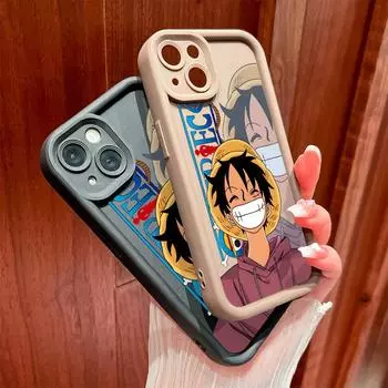 Для iPhone 16 15 14 13 12 11 Pro Max XS Max XR X SE 8 7 красный свитшот Luffy Design мягкий силиконовый защитный чехол для телефона с полной линзой iPhone 7 Plus белый