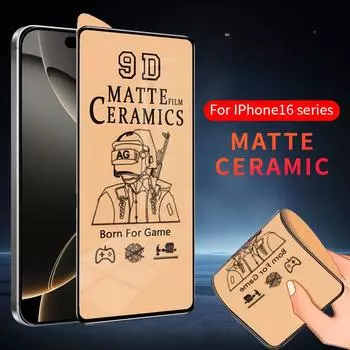 Для iPhone 16 15 14 13 12 mini 11 Pro Max X XS Max XR 8 7 6 6s Plus SE 2020 9D матовая мягкая керамическая защитная пленка для экрана iPhone 13