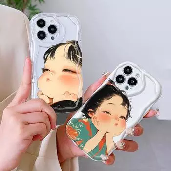 Для iPhone 16 15 14 13 Pro Max Samsung S24 Ultra S23 S22 Plus Redmi Note 13 Pro Милый женский кремовый мягкий силиконовый защитный чехол для объектива Redmi 9 Prime чистый