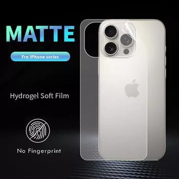 Для iPhone 16 15 14 Plus 13 12 mini 11 Pro Max X XS Max XR 8 7 6 6s Plus SE 2020 задняя матовая гидрогелевая пленка для защиты экрана iPhone 13