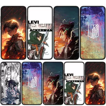 для iPhone 16 15 14 Xiaomi Redmi Note 13 12 11 Pro Max X 10 8 9 XR Samsung Galaxy S24 S23 A05 OPPO Huawei Levi Eren Jaeger Атака титанов чехол для телефона for Redmi Note 11S 4G болюс