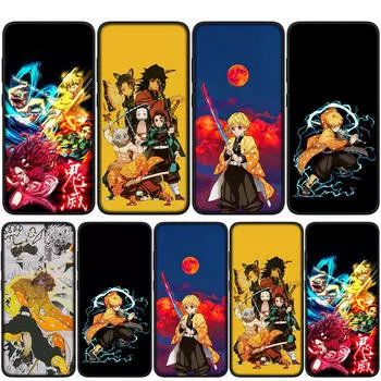 для iPhone 16 15 14 Xiaomi Redmi Note 13 12 11 Pro Max X 10 9 XR Samsung Galaxy S24 S23 OPPO Huawei Demon Slayer Tanjirou Agatsuma Zenitsu чехол для телефона for Redmi Note 13 5G аэро