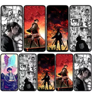 для iPhone 16 15 14 Xiaomi Redmi Note 13 12 11 Pro Max X 10 8 9 XR Samsung Galaxy S24 S23 OPPO Huawei Levi Eren Jaeger Атака титанов логотип чехол для телефона for Samsung Galaxy S7 аэро