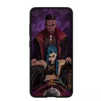 для iPhone 16 15 X XR Samsung Galaxy S24 S23 Plus Xiaomi Redmi Note 13 12 11 Pro Max 9 10 14 OPPO Huawei Чехол Аркейн Постер Джинкс Вай Джейс Чехол для телефона for Huawei Mate 20 Pro болюс