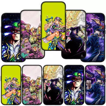 для iPhone 16 15 X XR Samsung Galaxy S24 S23 A16 Xiaomi Redmi Note 13 12 11 Pro Max 9 14 Plus Huawei OPPO JoJo s Bizarre Adventure чехол для телефона JoJo for Samsung Galaxy S20 Fe аэро