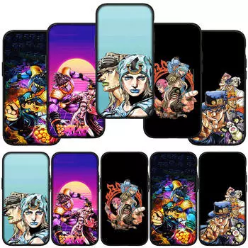 для iPhone 16 15 X XR Samsung Galaxy S24 S23 A16 Xiaomi Redmi Note 13 12 11 Pro Max 9 14 Plus Huawei OPPO Poster JoJo s Bizarre Adventure Phone Case for Samsung Galaxy A06 болюс