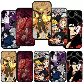 для iPhone 16 15 X XR Samsung Galaxy S24 S23 A16 A06 Xiaomi Redmi Note 13 12 11 Pro Max 9 14 Plus Huawei OPPO Акацуки Наруто Итачи Саске чехол для телефона for OPPO A78 5G аэро