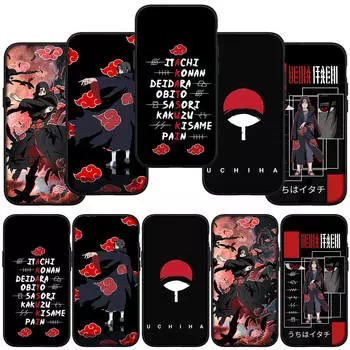 для iPhone 16 15 X XR Samsung Galaxy S24 S23 Xiaomi Redmi Note 13 12 11 Pro Max 9 14 Plus Huawei OPPO Акацуки Наруто Итачи Учиха Саске чехол для телефона for Huawei P10 Lite олений