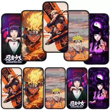 для iPhone 16 15 X XR Samsung Galaxy S24 S23 A16 A06 14C S22 Xiaomi Redmi Note 13 12 11 Pro Max 9 14 Plus Huawei OPPO Хината Хьюга Наруто чехол для телефона for Samsung Galaxy A22 4G экрю