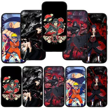 для iPhone 16 15 X XR Samsung Galaxy S24 S23 A16 A06 Xiaomi Redmi Note 13 12 11 Pro Max 9 14 Plus Huawei OPPO Акацуки Итачи Учиха Наруто чехол для телефона for Huawei Y7 2019 болюс