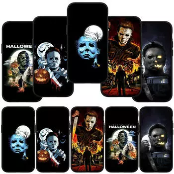для iPhone 16 15 X XR Samsung Galaxy S24 S23 A16 Xiaomi Redmi Note 13 12 11 Pro Max 9 14 Plus Huawei OPPO Проклятие Майкла Майерса Хэллоуин чехол для телефона for iPhone 6 Plus болюс