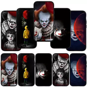для iPhone 16 15 X XR Samsung Galaxy S24 S23 A16 A06 14C A15 Xiaomi Redmi Note 13 12 11 Pro Max 9 14 Plus Huawei OPPO Poster Pennywise It Phone Case for iPhone 12 Mini болюс