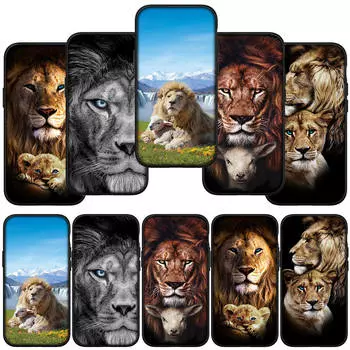 для iPhone 16 15 X XR Samsung Galaxy S24 S23 A16 A06 14C A15 S22 S20 Xiaomi Redmi Note 13 12 11 Pro Max 9 14 Plus Huawei OPPO Africa Lion чехол для телефона for Redmi 12C олений