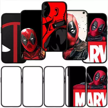 для iPhone 16 15 X XR Samsung Galaxy S24 S23 Plus Xiaomi Redmi Note 13 12 11 Pro Max 9 10 14 OPPO Huawei чехол супергерой Дэдпул Marvel чехол для телефона for Redmi 10A олений