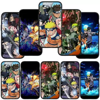 для iPhone 16 15 X XR Samsung Galaxy S24 S23 Plus Xiaomi Redmi Note 13 12 11 Pro Max 9 10 14 A05 OPPO Huawei чехол мультфильм Учиха Саске чехол для телефона for iPhone 11 Pro аэро