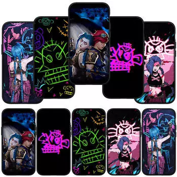 для iPhone 16 15 X XR Samsung Galaxy S24 S23 Plus Xiaomi Redmi Note 13 12 11 Pro Max 9 10 14 OPPO Huawei чехол Game Jinx Arcanes Comics Vi чехол для телефона for Huawei Y9 2019 ceil