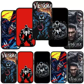 для iPhone 16 15 X XR Samsung Galaxy S24 S23 Plus Xiaomi Redmi Note 13 12 11 Pro Max 10 14 OPPO Huawei Cover Venom Superhero Marvel Comics Phone Case for Samsung Galaxy A72 4G ceil