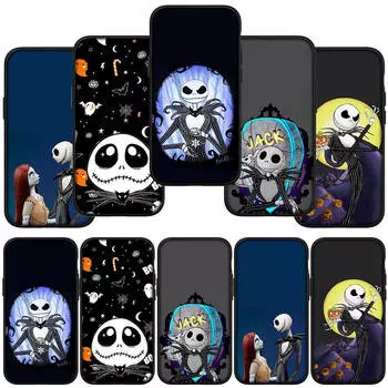 для iPhone 16 15 X XR Samsung Galaxy S24 S23 Plus Xiaomi Redmi Note 13 12 11 Pro Max 9 14 OPPO Huawei Кошмар перед Рождеством Джек Скеллингтон чехол for iPhone 7 Plus экрю